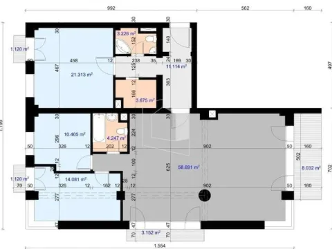 Prodaja, stan, 138m², Preko Morače, Podgorica - image 8