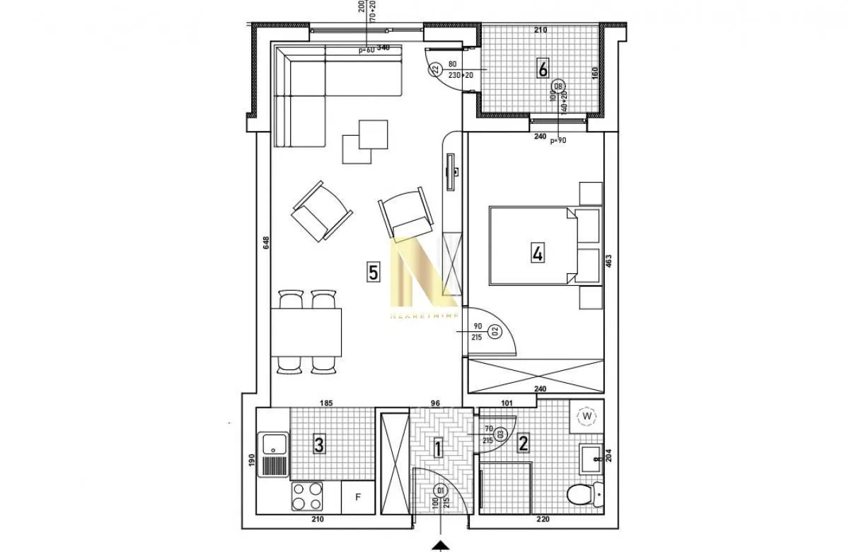 Prodaja, dvosoban stan, 47m², Bulevar patrijarha Pavla, Novi Sad Sve Podlokacije
