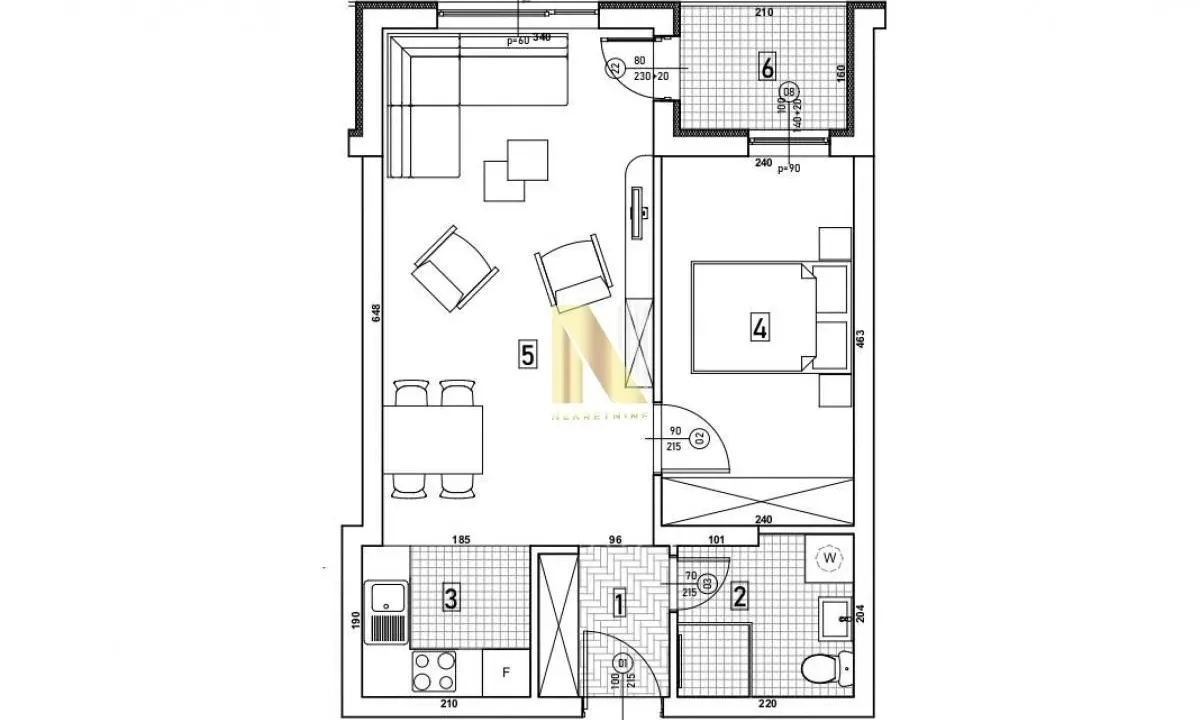 Prodaja, dvosoban stan, 47m², Bulevar patrijarha Pavla, Novi Sad Sve Podlokacije