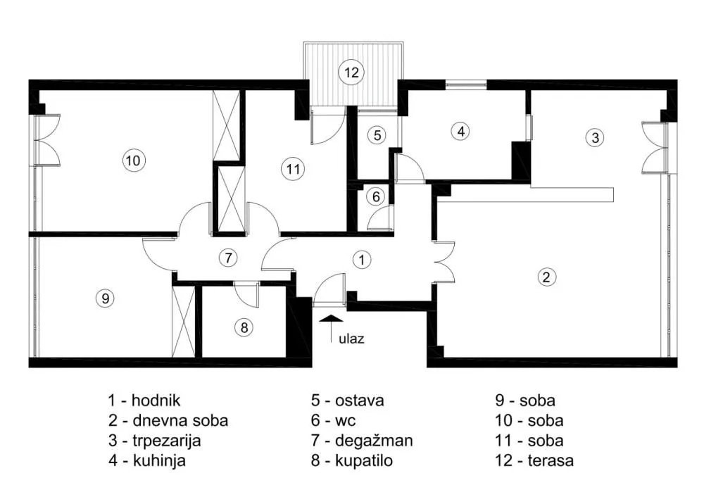 Prodaja, četvorosoban stan, 95m², Medijana, Niš