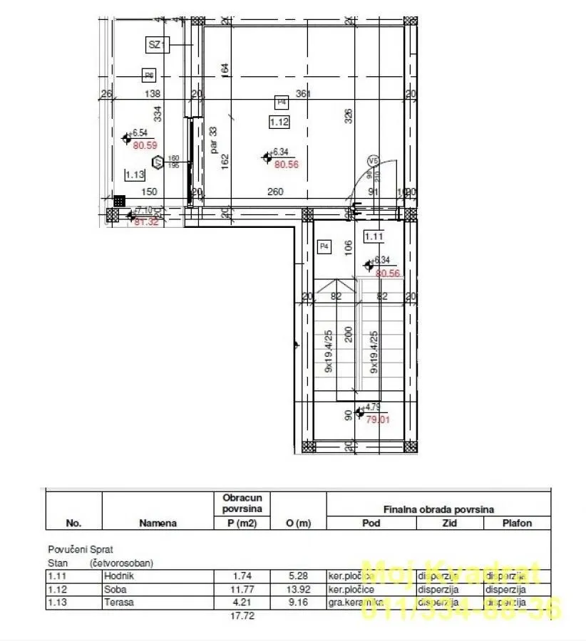 Sale, four bedroom apartment, 86m², Borča 1, Borča Sve Podlokacije