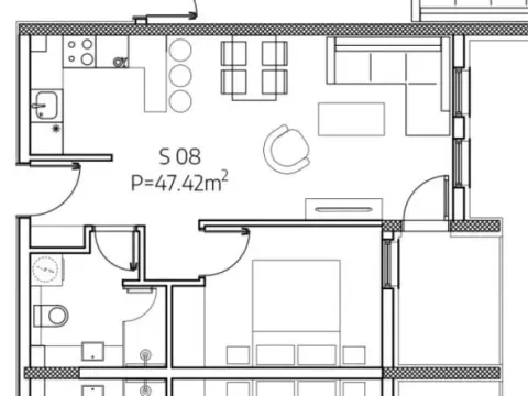 Sale, one bedroom apartment, 47m², Palilula, Niš - image 3