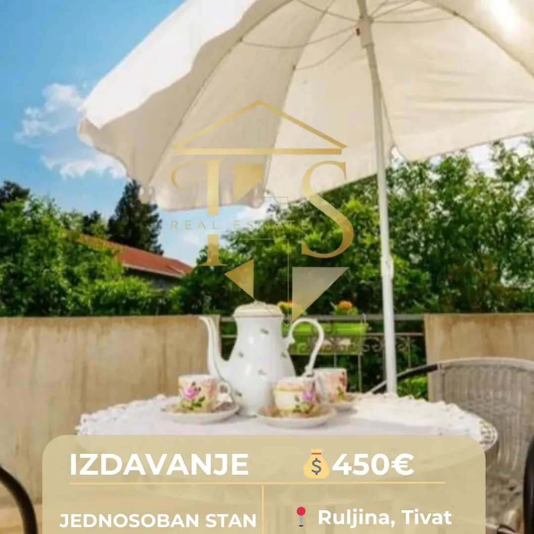 Izdavanje, jednosoban stan, 45m², Donja Lastva, Tivat