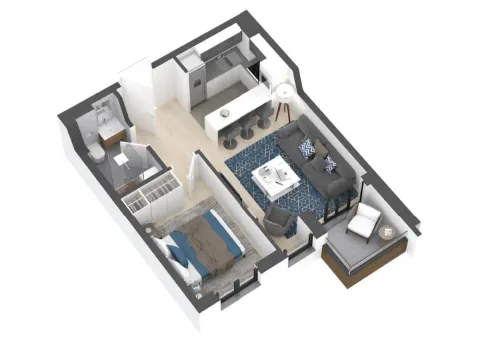 Sale, two bedroom apartment, 39m², Novi Beograd Blok 25, Novi Beograd Sve Podlokacije - image 12