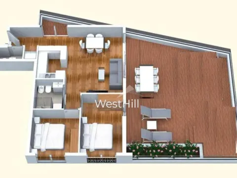 Sale, two bedroom apartment, 58m², Bečići, Budva - image 9