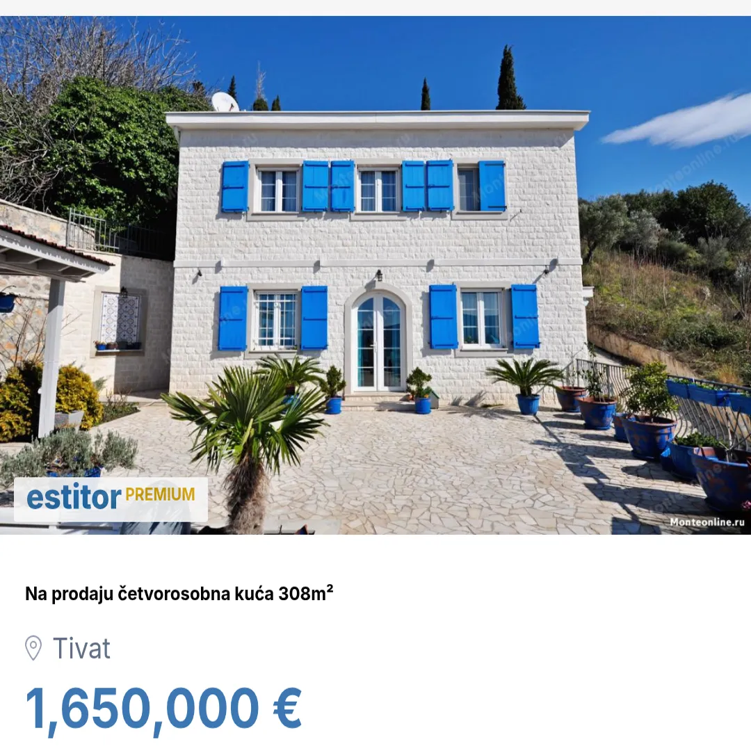 Sale, house, 308m², Tivat, Crna Gora