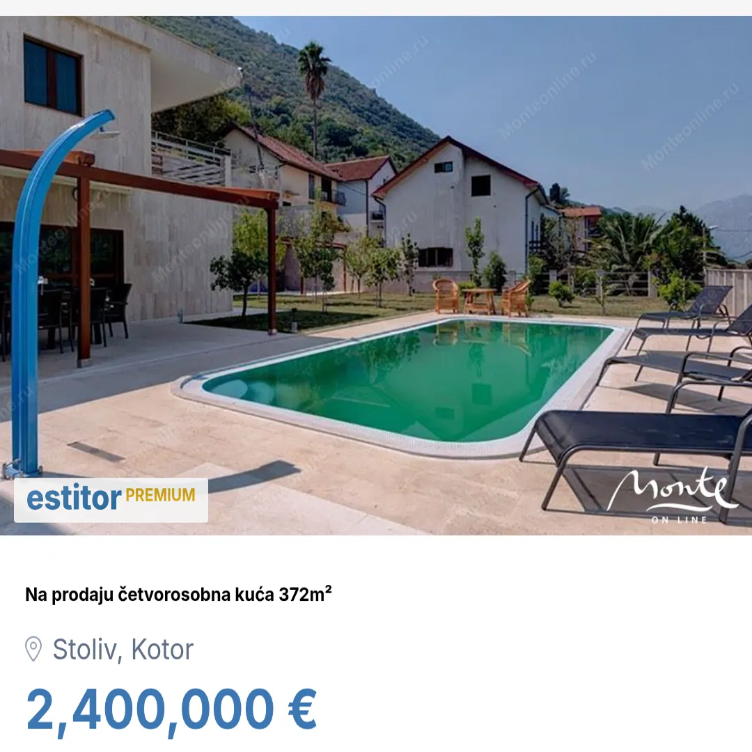 Prodaja, kuća, 372m², Stoliv, Kotor
