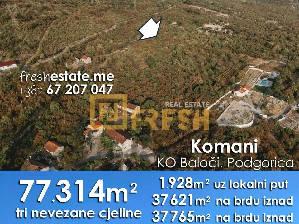 Sale, land lot, 77314m², Ostalo, Podgorica