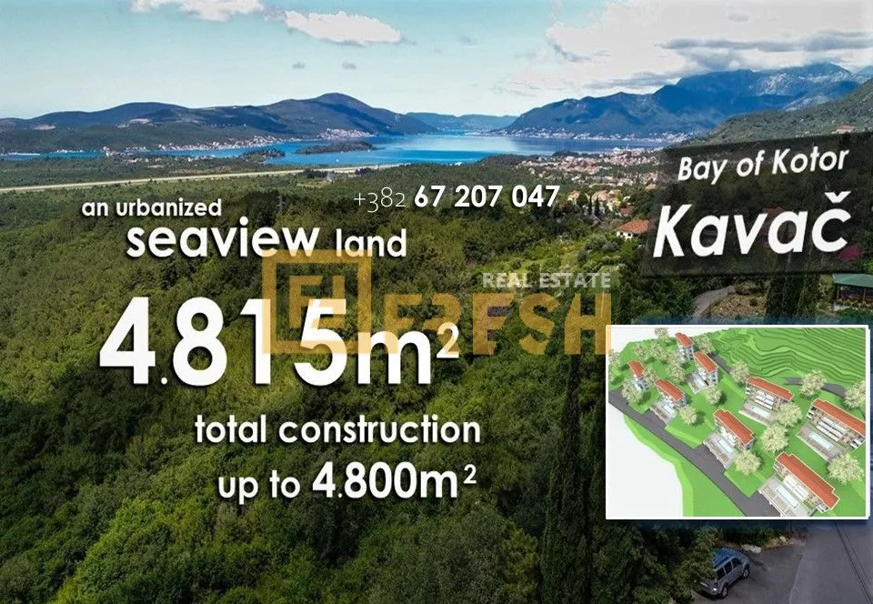Sale, land lot, 4815m², Kotor, Crna Gora