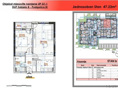 Sale, one bedroom apartment, 49m², Zabjelo, Podgorica - image 12