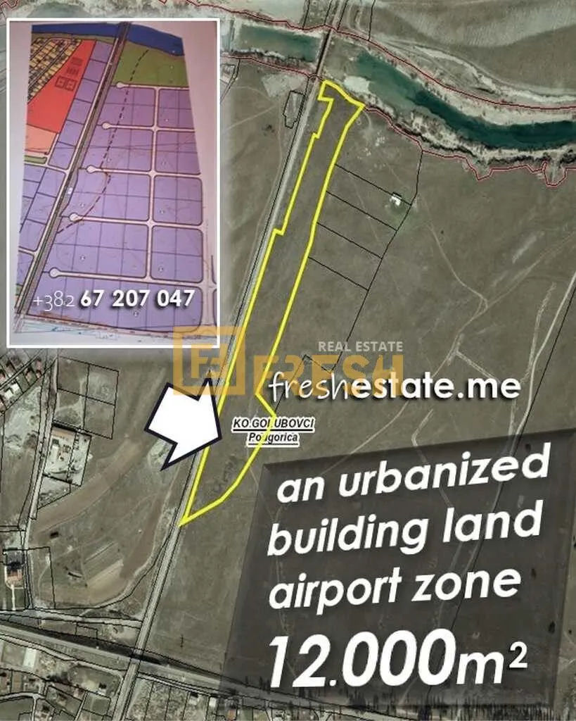 Prodaja, plac, 12000m², Ostalo, Podgorica