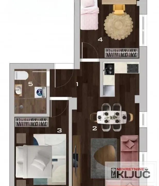 Prodaja, dvosoban stan, 49m², Adice, Novi Sad Sve Podlokacije