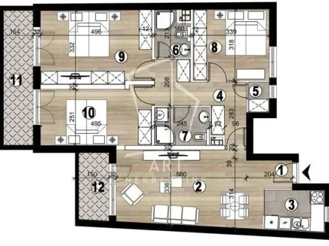 Prodaja, četvorosoban stan, 95m², Vukov Spomenik, Zvezdara Sve Podlokacije - image 3