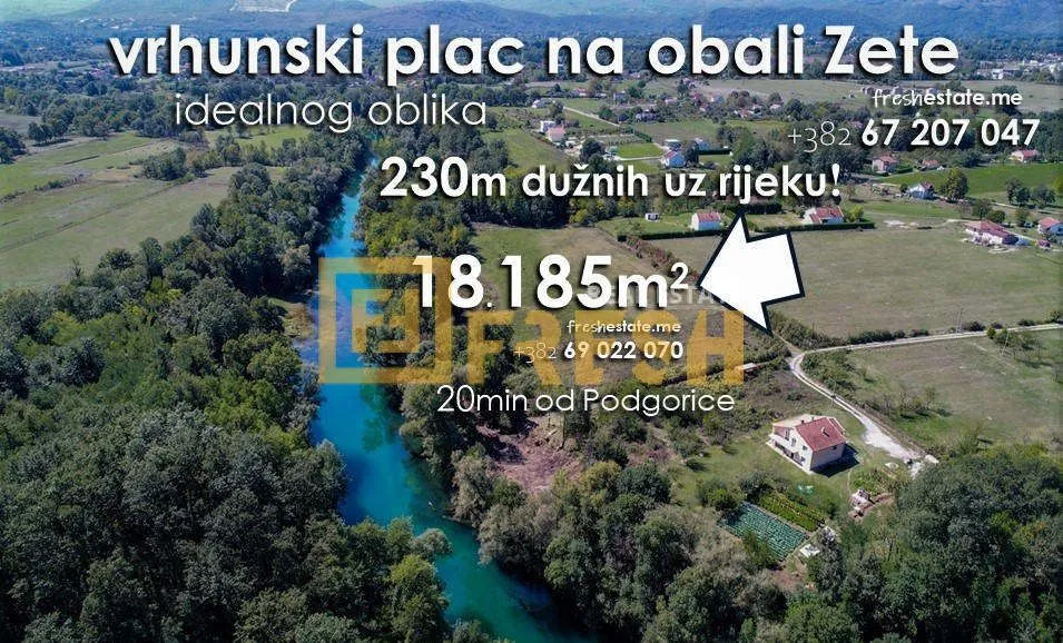Prodaja, plac, 18185m², Danilovgrad, Crna Gora