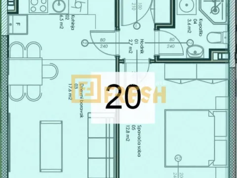 Prodaja, jednosoban stan, 47m², Zabjelo, Podgorica - image 6