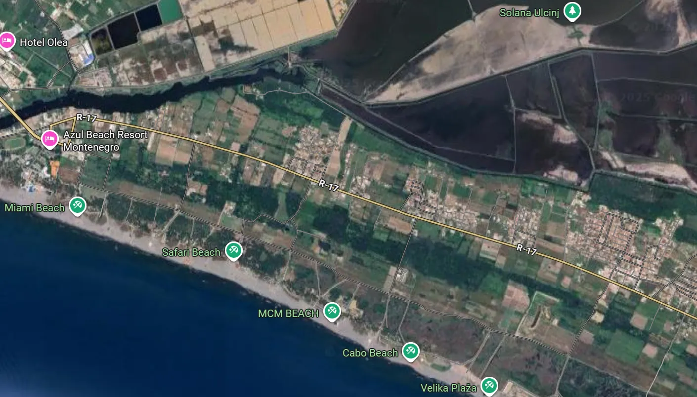 Prodaja, plac, 15000m², Velika Plaža, Ulcinj