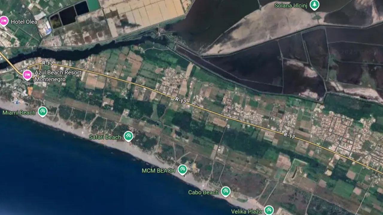 Prodaja, plac, 15000m², Velika Plaža, Ulcinj