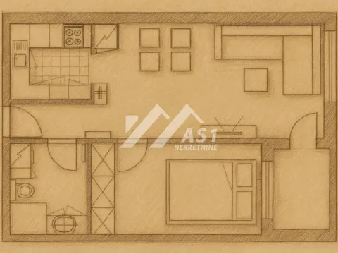 Izdavanje, jednosoban stan, 40m², Avijatičarsko naselje, Novi Sad Sve Podlokacije - image 4