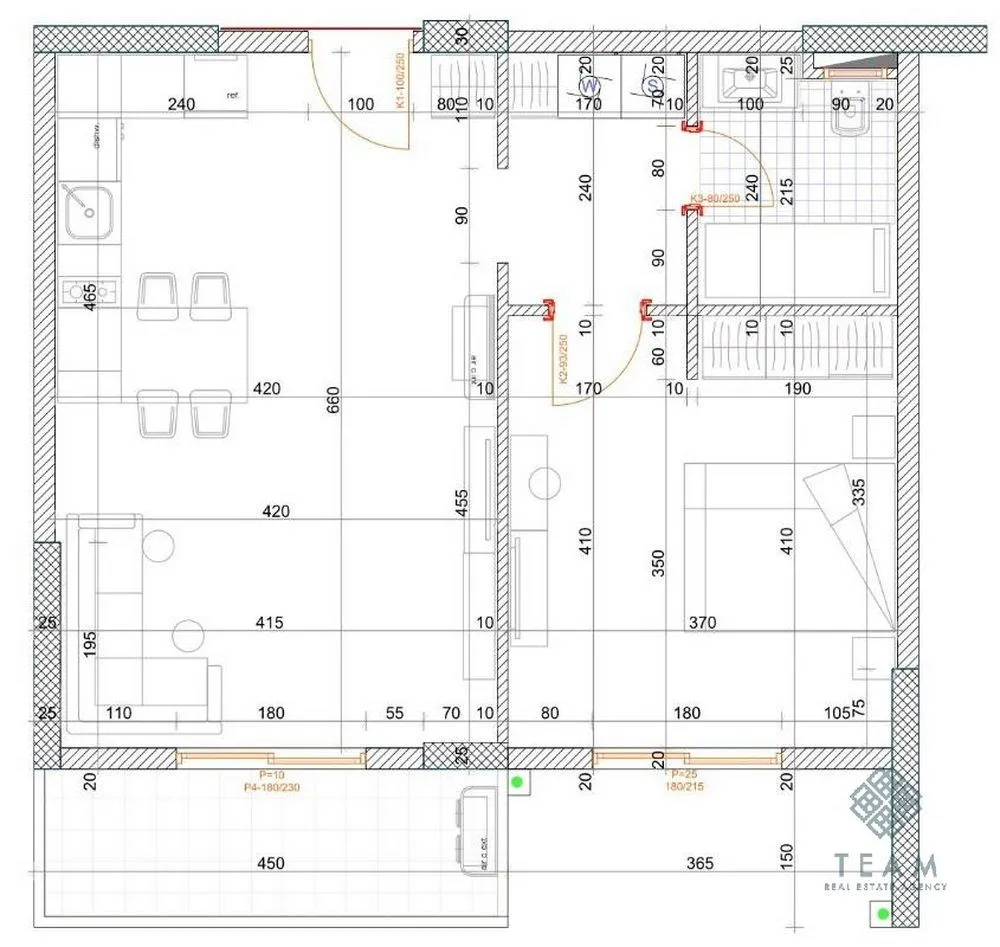Sale, one bedroom apartment, 57m², Bjeliši, Bar