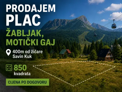 Prodaja, plac, 850m², Motički gaj, Žabljak - image 3
