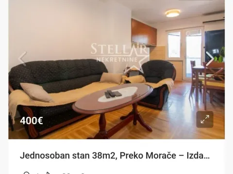 Rent, one bedroom apartment, 38m², Preko Morače, Podgorica - image 2