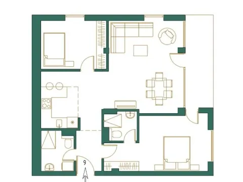 Prodaja, dvosoban stan, 77m², Centar, Kolašin - image 10