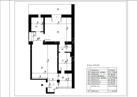 Izdavanje, dvosoban stan, 71m², Savski Venac, Beograd - image 19