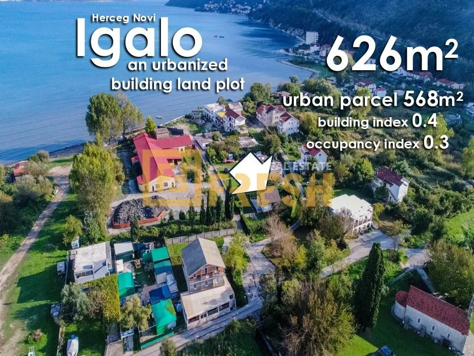 Prodaja, plac, 626m², Herceg Novi, Crna Gora