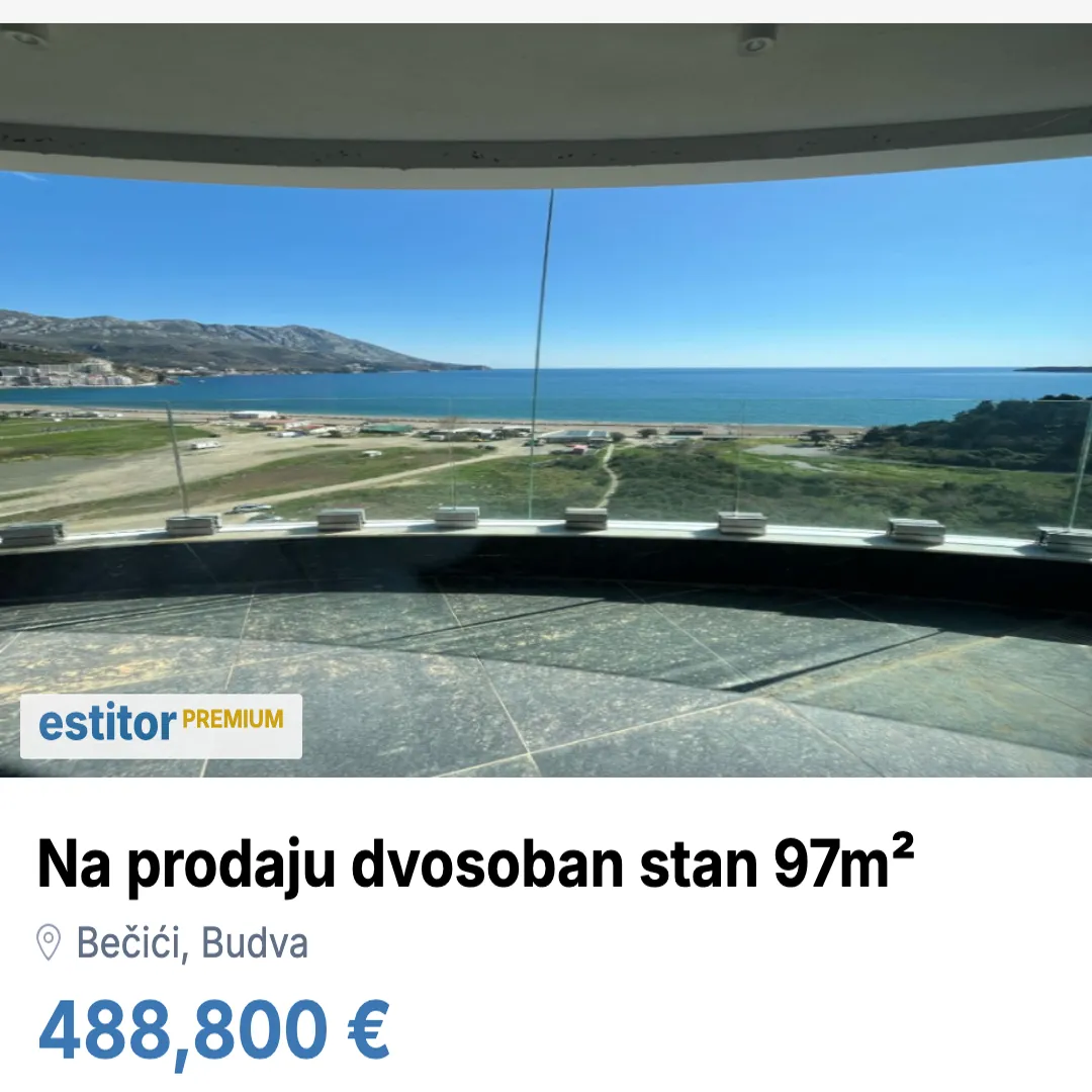Prodaja, dvosoban stan, 97m², Bečići, Budva