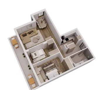 Prodaja, dvosoban stan, 69m², Medijana, Niš