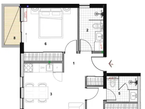 Prodaja, dvosoban stan, 66m², Tivat, Crna Gora - image 16