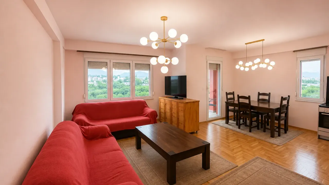 Izdavanje, trosoban stan, 92m², Krivi Most, Podgorica