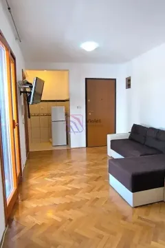 Dnevna soba sa garniturom za sjedenje i parketom na podu. - image 2