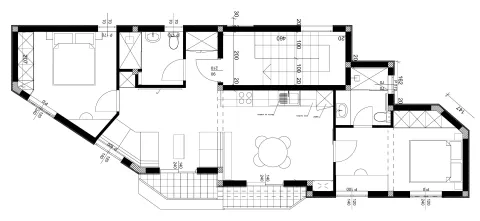 Arhitektonski plan stana sa rasporedom prostorija. - image 12