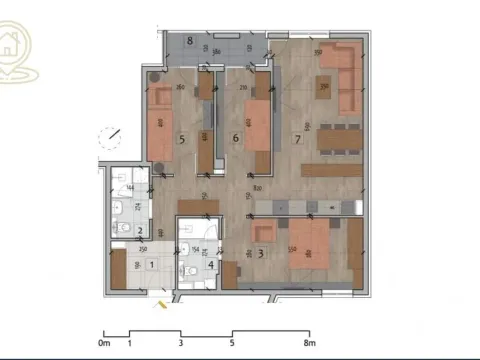 Sale, three bedroom apartment, 82m², Medijana, Niš - image 2