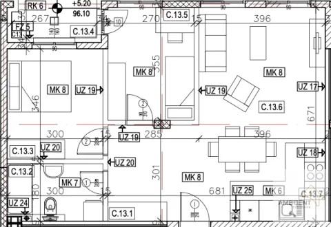 Prodaja, dvosoban stan, 63m², Novi Banovci, Stara Pazova - image 4
