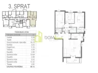 Sale, three bedroom apartment, 88m², Tološi, Podgorica - image 5