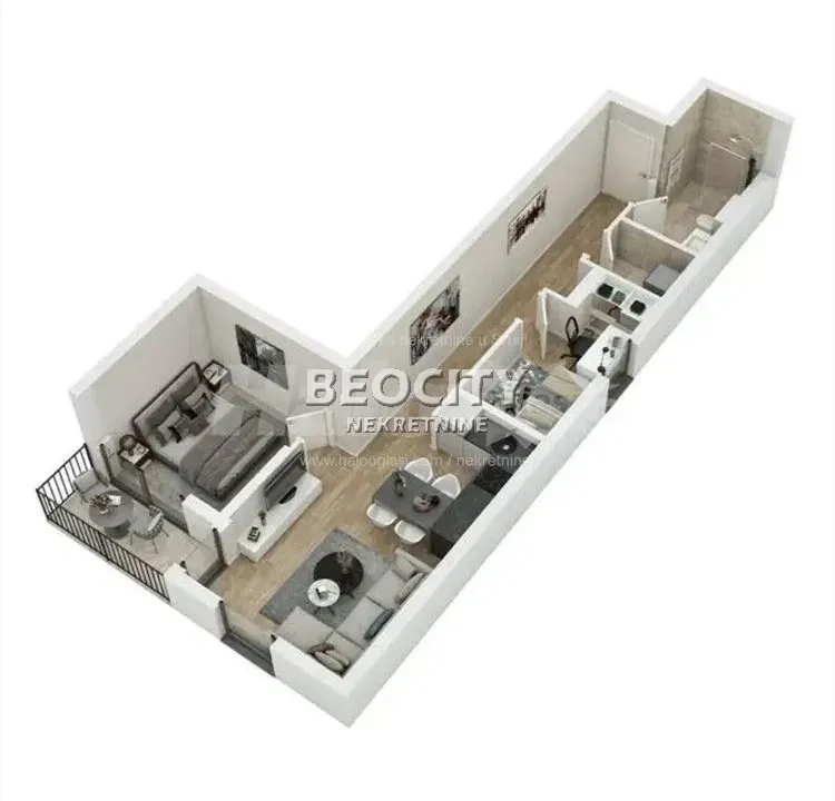 Prodaja, dvosoban stan, 57m², Lekino Brdo, Voždovac Sve Podlokacije