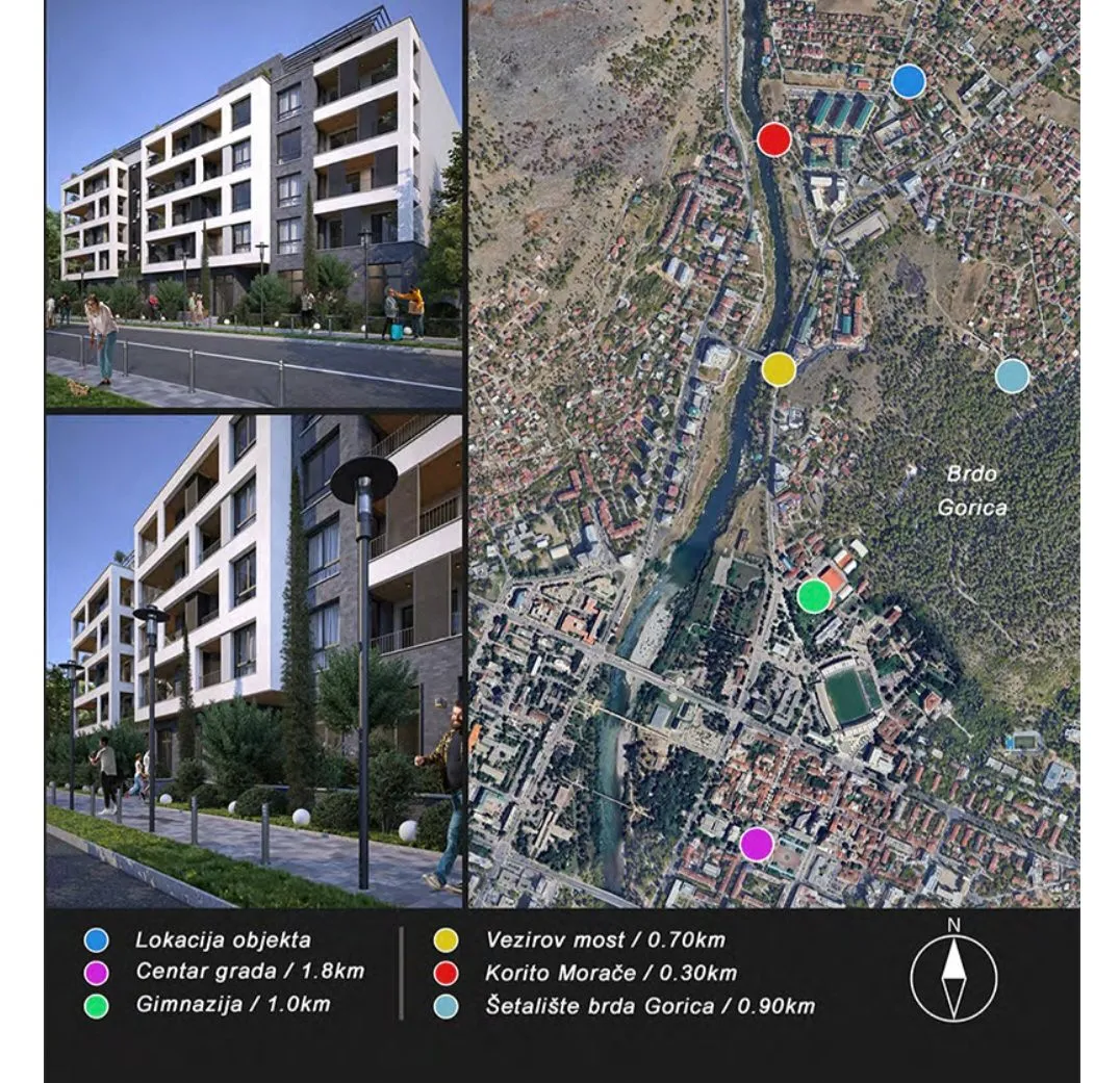 Prodaja, jednosoban stan, 43m², Zagorič, Podgorica