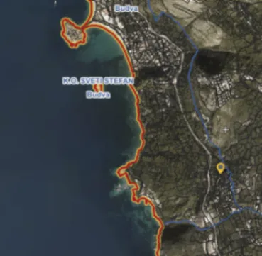 Prodaja, plac, 2652m², Blizikuće, Budva