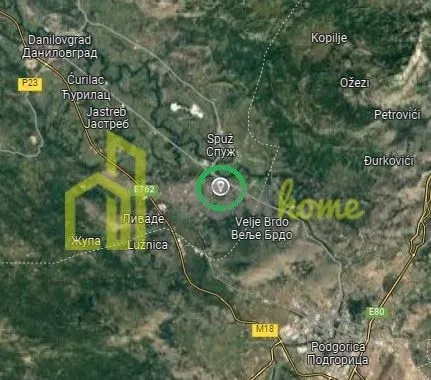 Prodaja, plac, 1200m², Grbe, Danilovgrad