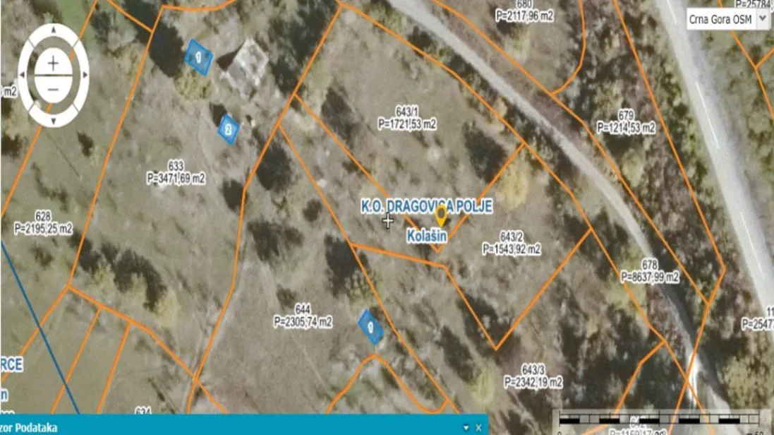 Sale, land lot, 1544m², Dragovića Polje, Kolašin