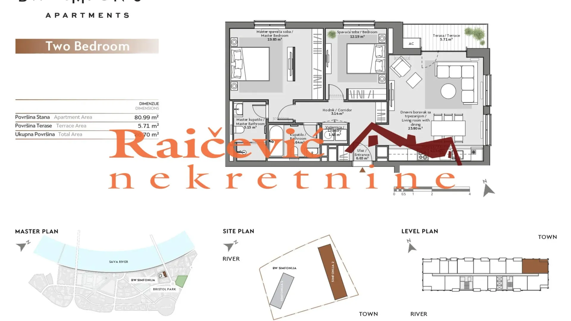 Prodaja, trosoban stan, 87m², Savski Venac, Beograd
