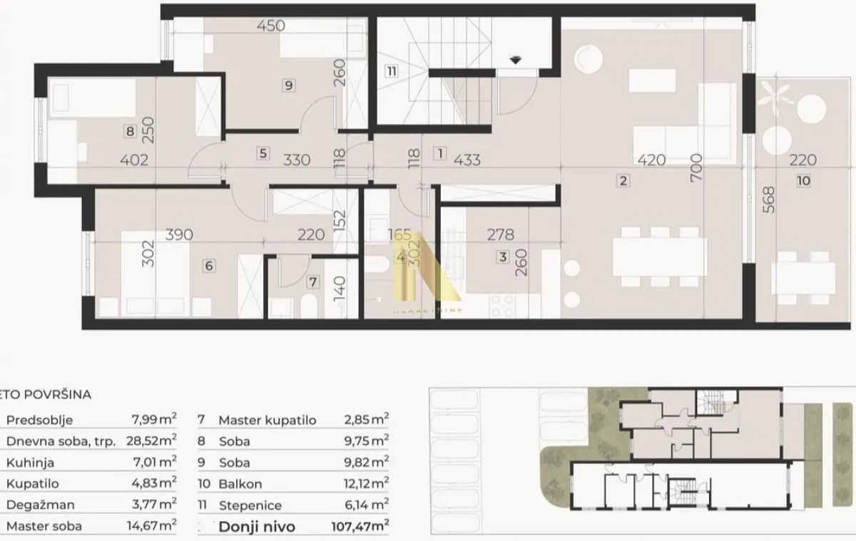 Prodaja, četvorosoban stan, 145m², Telep, Novi Sad Sve Podlokacije