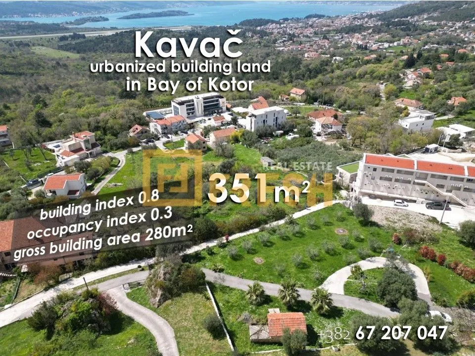 Prodaja, plac, 351m², Kotor, Crna Gora