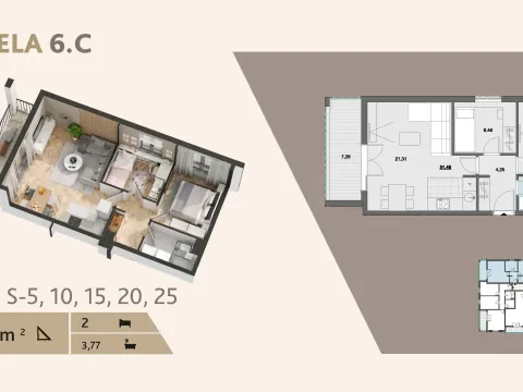 Prodaja, stan, 61m², Tivat, Crna Gora - image 2