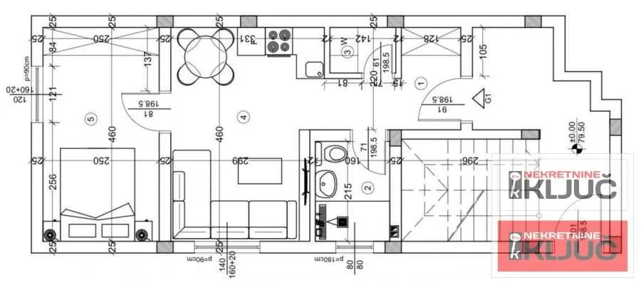 Sale, one bedroom apartment, 35m², Adice, Novi Sad Sve Podlokacije