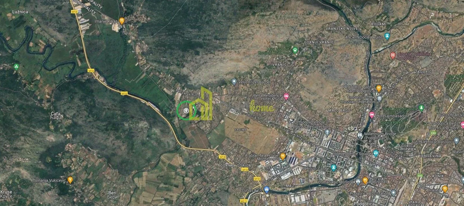 Prodaja, plac, 822m², Tološi, Podgorica