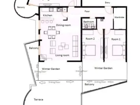 Sale, three bedroom apartment, 240m², Dobre Vode, Bar - image 20