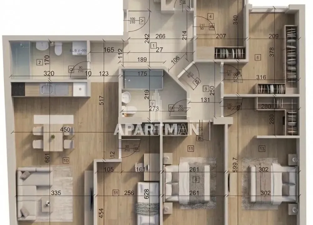 Prodaja, stan, 128m², Voždovac Sve Podlokacije, Beograd